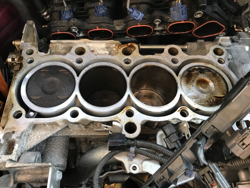 Engine-where-new-head-gasket-is-being-installed-at-American-Import-Auto-Repair